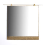 Chico Wall Mirror Antique Brass Front View 101581-002
