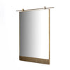 Chico Wall Mirror Antique Brass Angled View 101581-002
