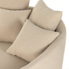 Taupe Pillows on Chloe Media Lounger