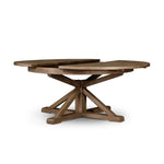 Cintra Extension Dining Table - Rustic Sundried Ash full view extended