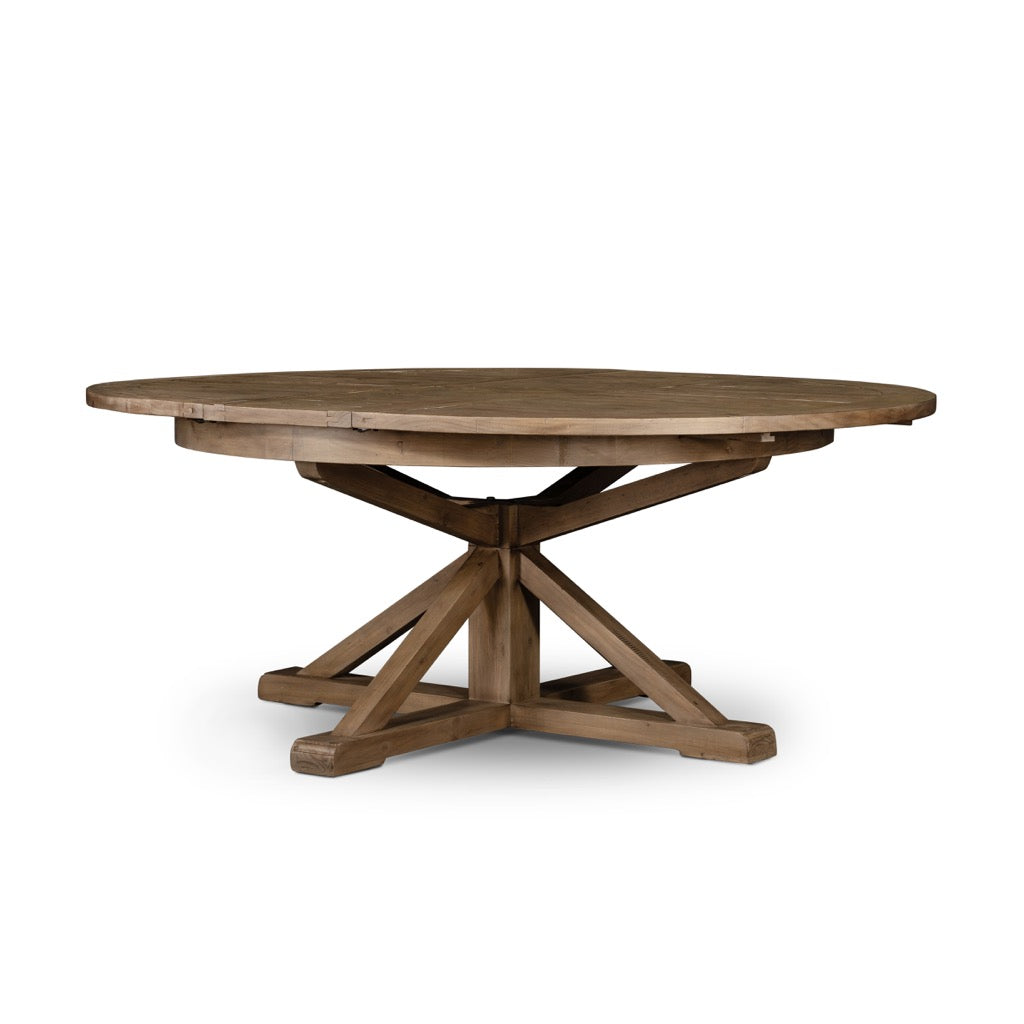 Rustic Round Dining Table For 8