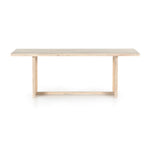 Clarita Dining Table - White Wash Mango front view
