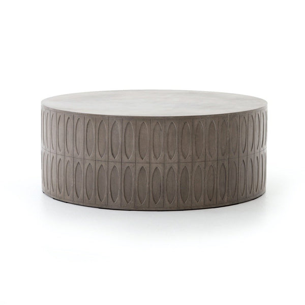 Four hands colorado cheap drum coffee table