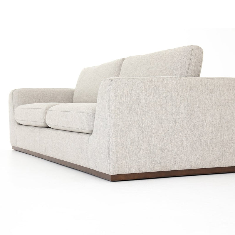 Arm View Colt Modern Fabric Sofa - Aldred Silver