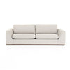 Front View Colt Modern Fabric Sofa - Aldred Silver