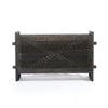 Columbus Trunk Console - Hand Carved Geometric Pattern