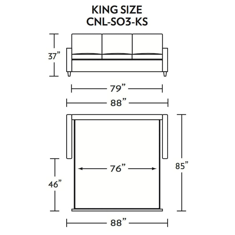 Conley King Size Comfort Sleeper Sofa