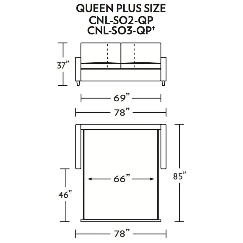 Conley Queen Plus Size Comfort Sleeper Sofa