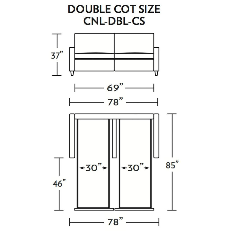 Conley Double Cot Size Comfort Sleeper Sofa