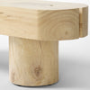 Four Hands Conroy Accent Bench Natural Pine Rounded Top Edge