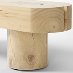 Four Hands Conroy Accent Bench Natural Pine Rounded Top Edge