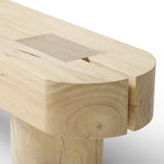 Conroy Accent Bench Natural Pine Raw Edge Detail 234681-001
