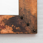 Hammered copper accent mirrors - 33" x 27"