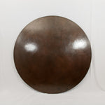 hammered copper tabletop dark brown finish