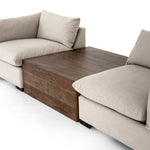 Covell Sectional Table Spalted Alder with Westwood Sectional UWES-203
