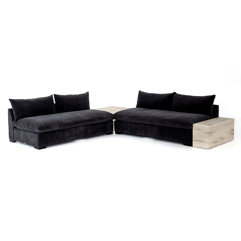 Covell Sectional Corner Table - Bleached Yukas UWES-203A with Grant Sectional Sofa