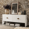 Cressida Sideboard Ivory Painted Linen Staged View Four Hands