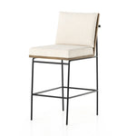 Crete Bar Stool - Savile Flax front view angled view