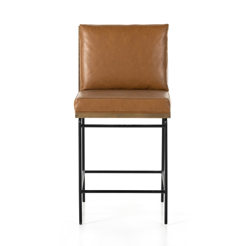 Crete Bar Stool Butterscotch full front view