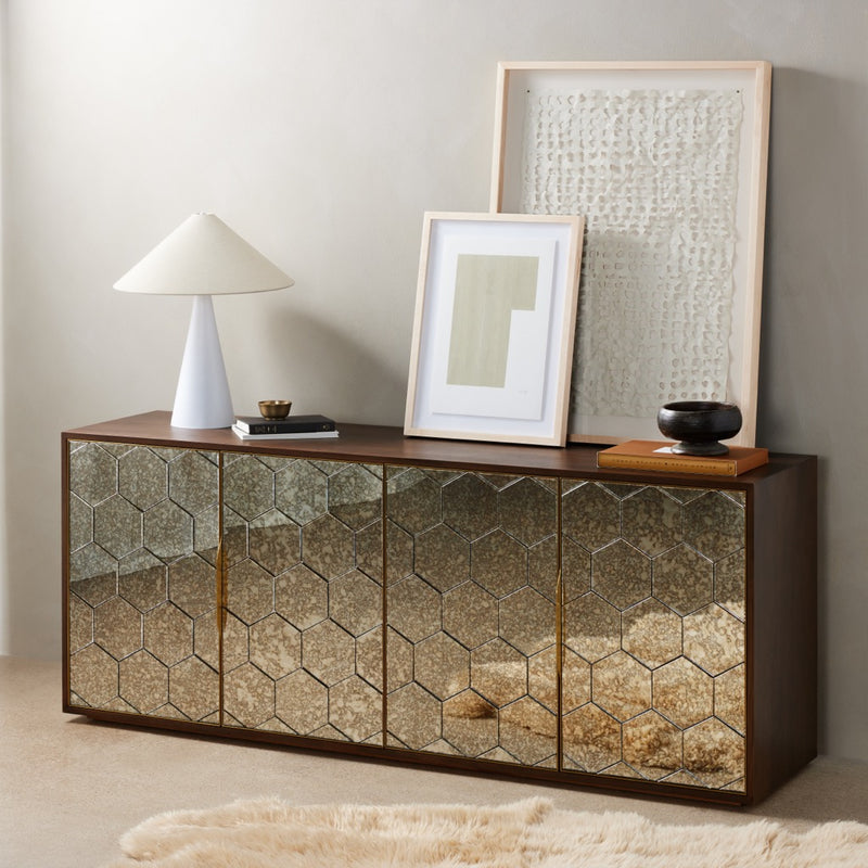 Cybil Mirrored Sideboard Four Hands