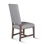 Grey Dining Chair angled back view