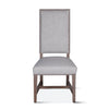 Darcy Dining Chair Greige Linen Driftwood Finish front view