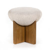 Four Hands Dax Small Ottoman Gibson Wheat Side View