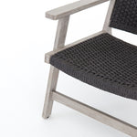 Four Hands Delano Outdoor Chair Weathered Grey Woven Rope Seating