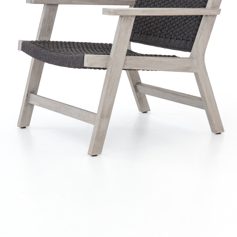 Delano Outdoor Chair Weathered Grey Teak Legs JSOL-020A
