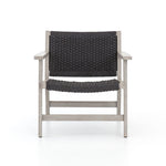 Delano Outdoor Chair Weathered Grey Front View JSOL-020A
