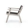 Four Hands Delano Outdoor Chair Weathered Grey Side View