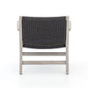 Delano Outdoor Chair Weathered Grey Back View JSOL-020A
