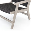 Delano Outdoor Chair Weathered Grey Teak Frame Four Hands