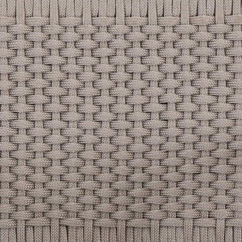 Delano Outdoor Chair up close view of handwoven rope