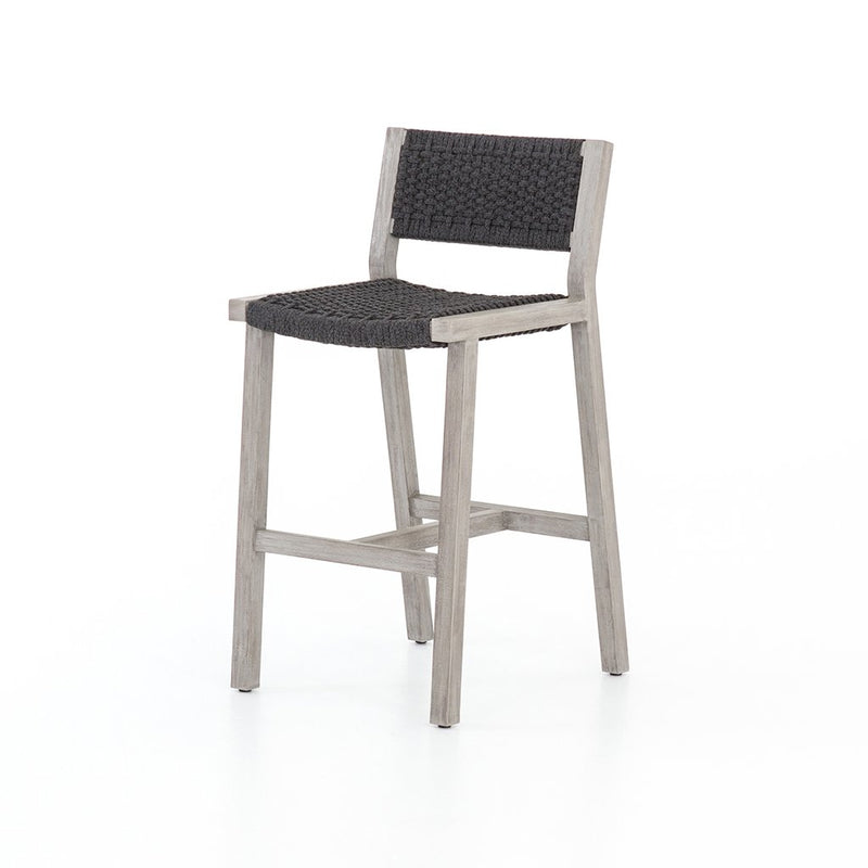 Delano Outdoor Teak Stool - Grey JSOL-022A