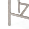 grey outdoor stool hardwood