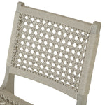 Delmar Outdoor Dining Chair back rest woven ivory rope