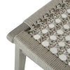 Delmar Outdoor Dining Chair close up view left seat corner