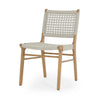 Delmar Outdoor Dining Chair Natural Angled View Four Hands