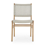 Delmar Outdoor Dining Chair Natural Front View 106976-005
