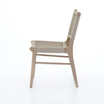 Delmar Outdoor Dining Chair - Washed Brown Side View