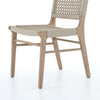 Delmar Outdoor Dining Chair - Washed Brown Angled View