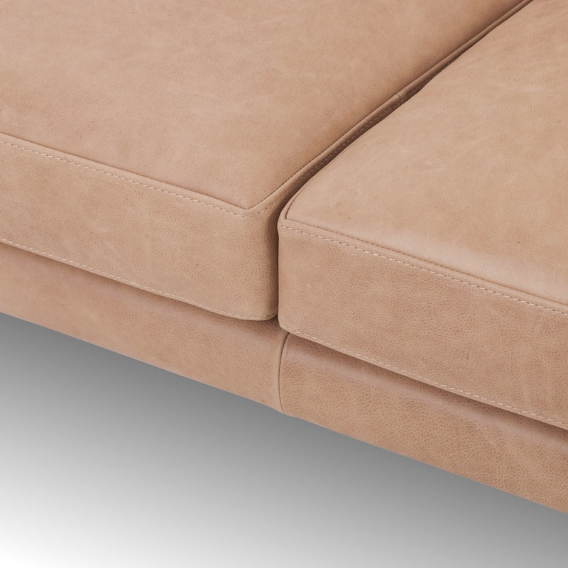 Diana Sofa Palermo Nude Top Grain Leather Seating Four Hands