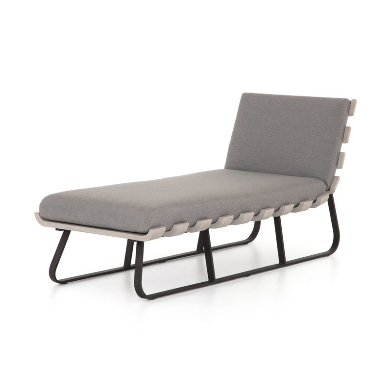 Dimitri Outdoor Daybed Charcoal Angled View JSOL-044A
