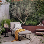 Dimitri Outdoor Daybed Charcoal Staged View in Outdoor Garden Four Hands