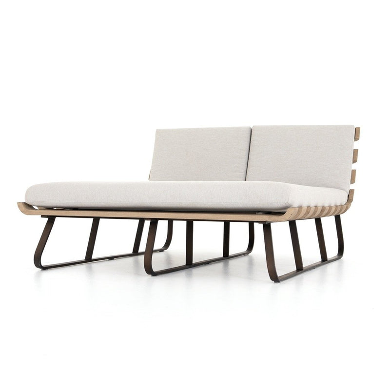 Dimitri Outdoor Double Daybed Angled View