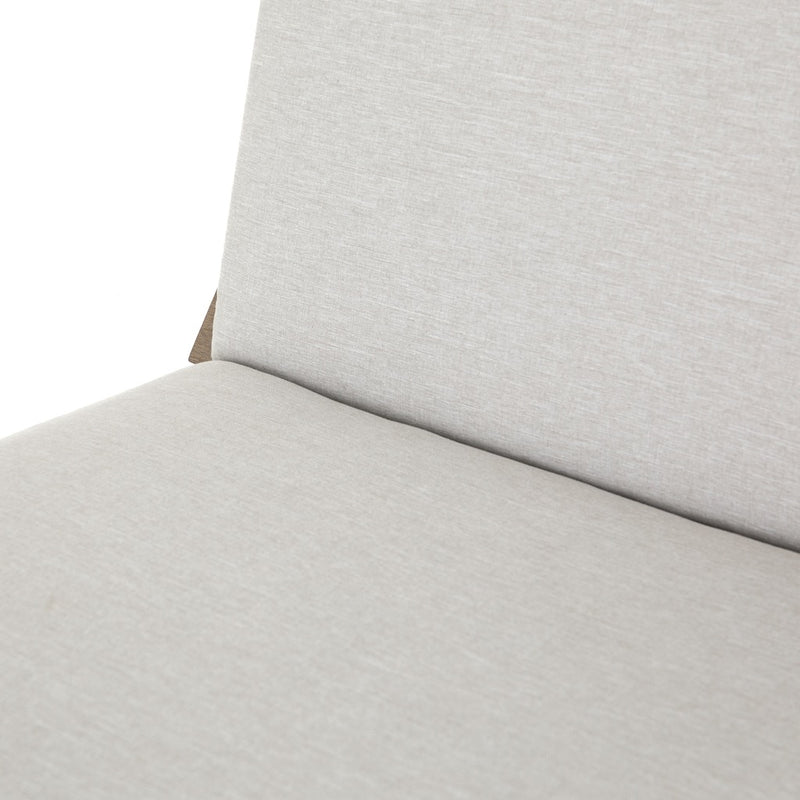 Dimitri Outdoor Chair close up left side cushion and back rest