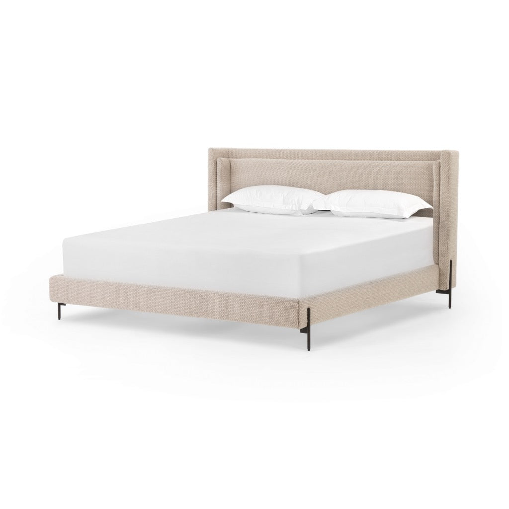 Four Hands Dobson King Bed Perin Oatmeal