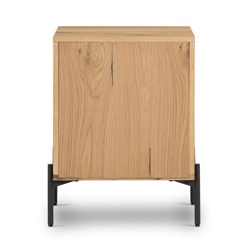 Eaton Filing Cabinet Light Oak Resin Back View