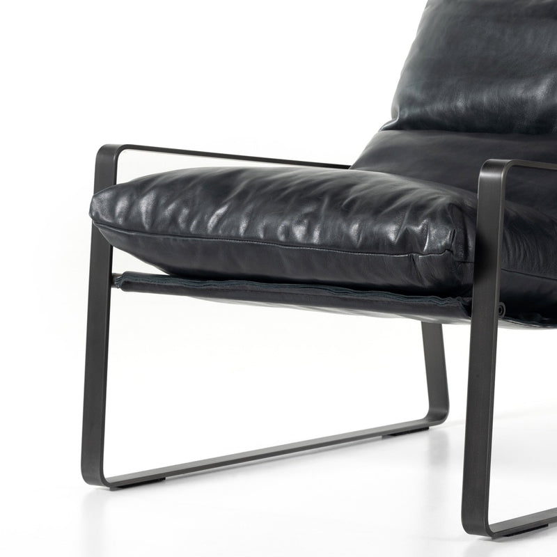 Emmett Sling Chair Dakota Black Iron Frame 105995-017

